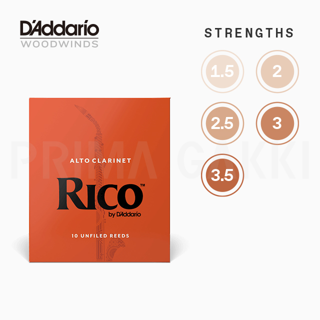 第1位獲得！】 D'Addario Woodwinds RICO LRICRYBCL3.5 リコロイヤル バスクラリネットリード 3.5 